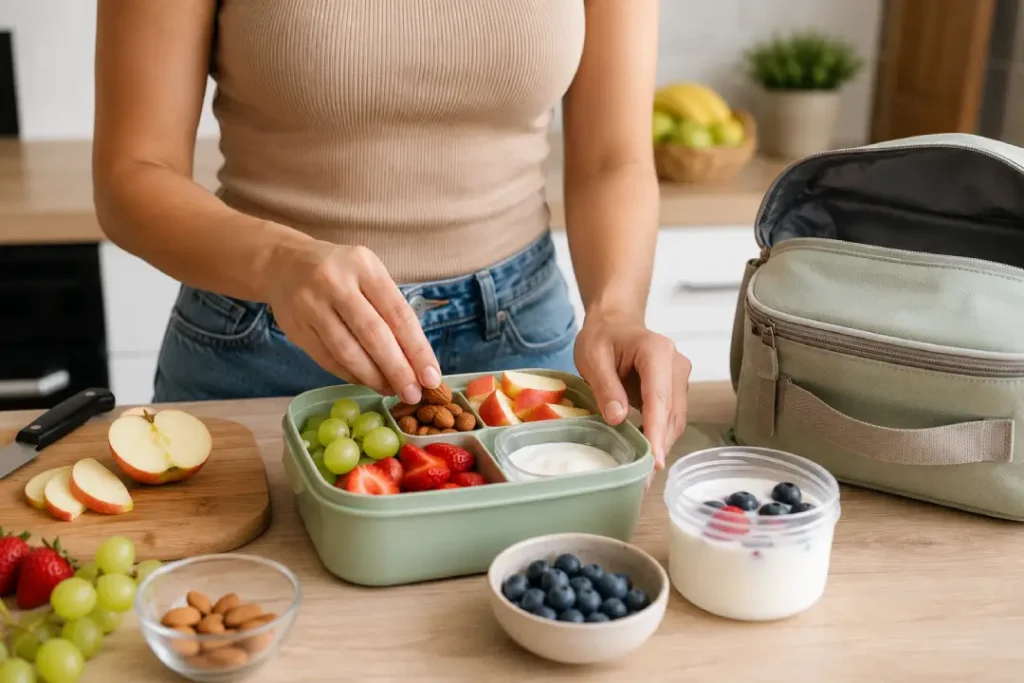 Preparação de lanches saudáveis