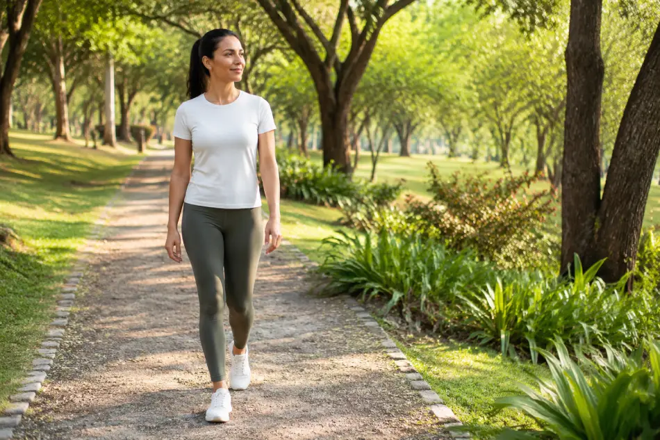 Caminhada simples para manter hábitos saudáveis na rotina