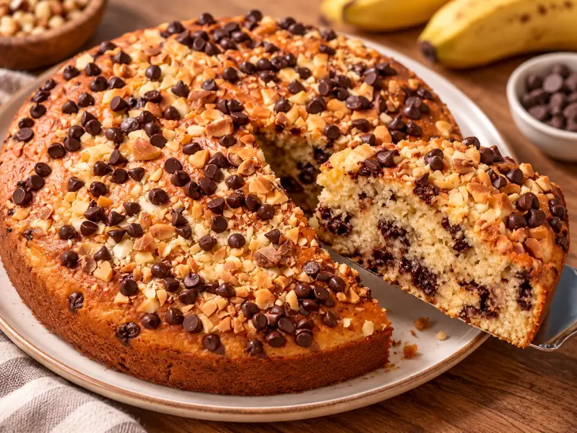 Bolo de banana preparado na Air Fryer